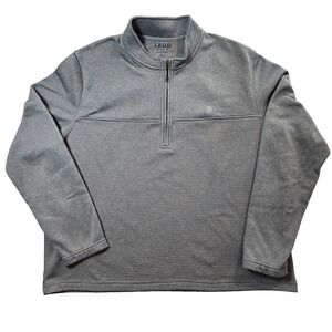 Izod Golf With Hydra Shield‎ Mens Size 2XL Gray 1/2 Zip Top Casual Comfort